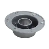 Aluminium tafelpoot inbouw - 68,5 cm - met vloerplaat en tafelbase