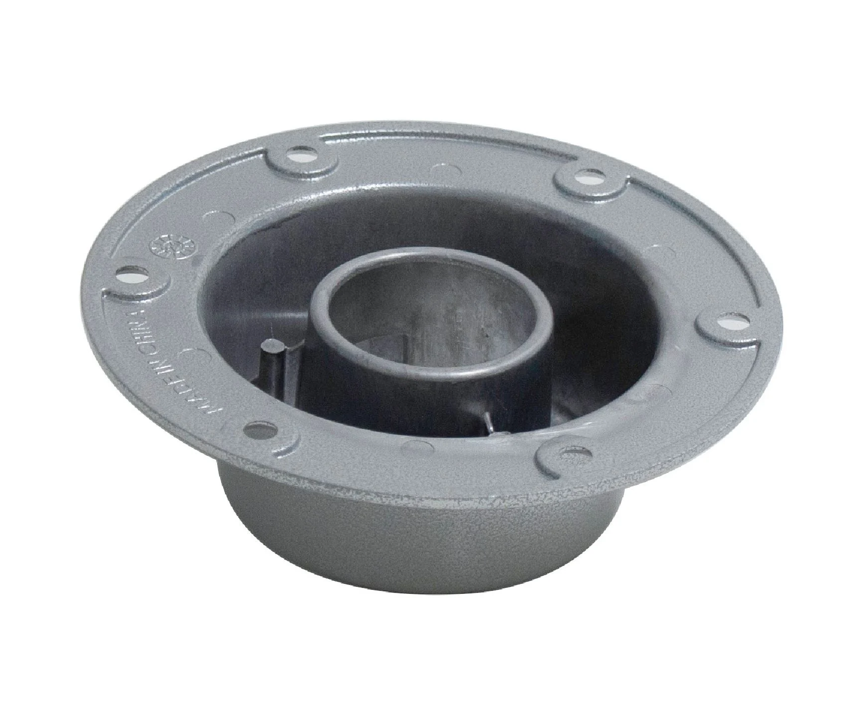 Aluminium tafelpoot inbouw - 68,5 cm - met vloerplaat en tafelbase