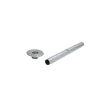 Aluminium tafelpoot inbouw - 68,5 cm - met vloerplaat en tafelbase