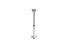 Aluminium tafelpoot inbouw - 68,5 cm - met vloerplaat en tafelbase