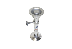 Verstelbare tafelpoot - aluminium - 50 tot 70 cm - Inclusief vloer en tafelbase - demontabel