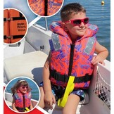 Kinderreddingsvest - ISO Fluo Orange 150N - – CE Gecertificeerd – Reflectie – Fluitje