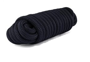 Landvast met polyester mantel en PP kern - navy