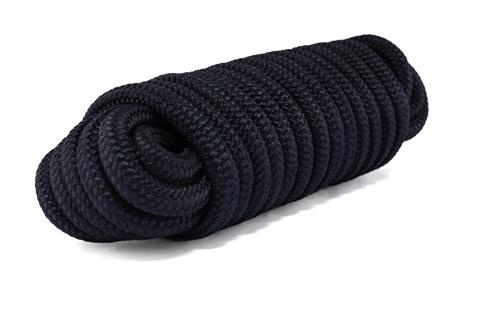 Landvast met polyester mantel en PP kern - navy