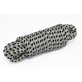 Landvast met polyester mantel en PP kern - wit/zwart