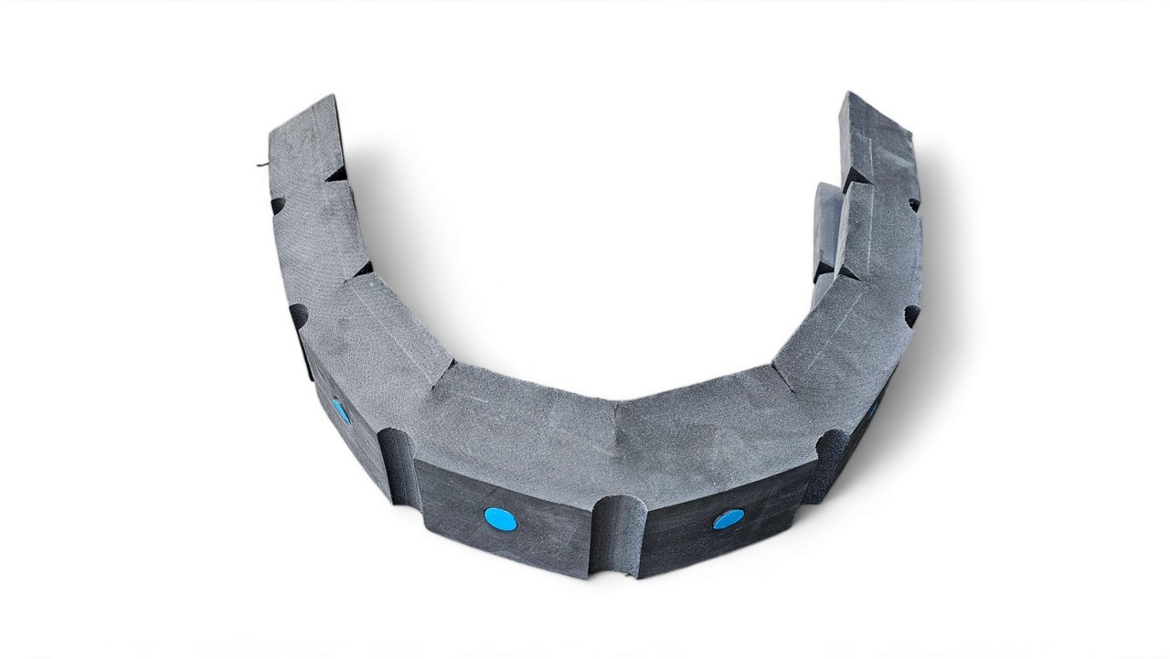 Steigerfender - EVA foam -  rond 100 x 12 x 6 cm  - waterdicht