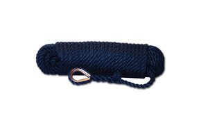 Kant en klare ankerlijn polypropyleen - navy
