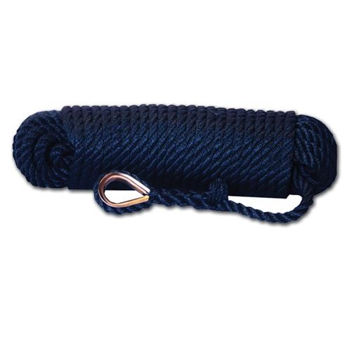 Kant en klare ankerlijn polypropyleen - navy