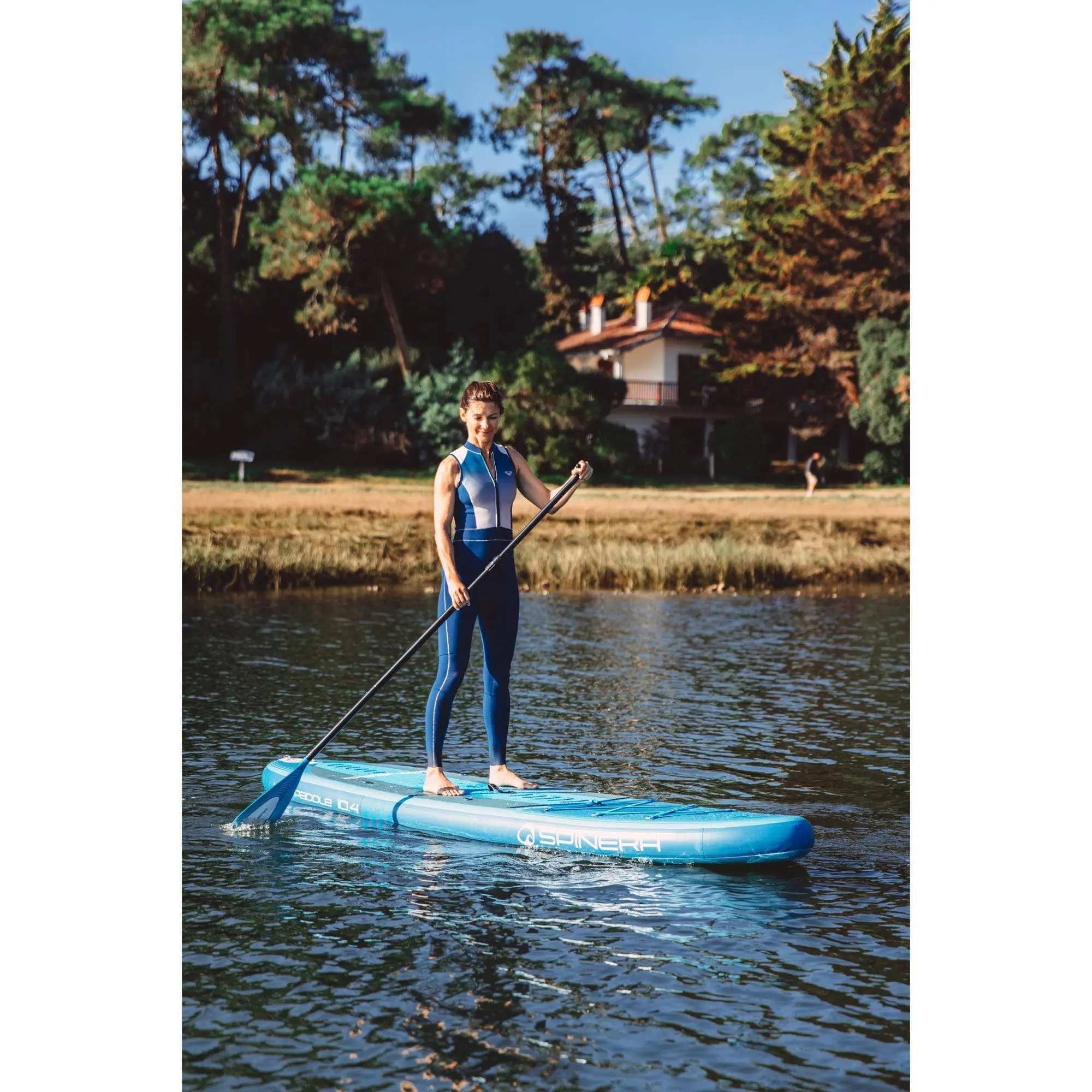 Lets Paddle 10.4 SUP Board – Opblaasbaar Paddleboard – Compleet Set – Teal – 315x80x15 cm