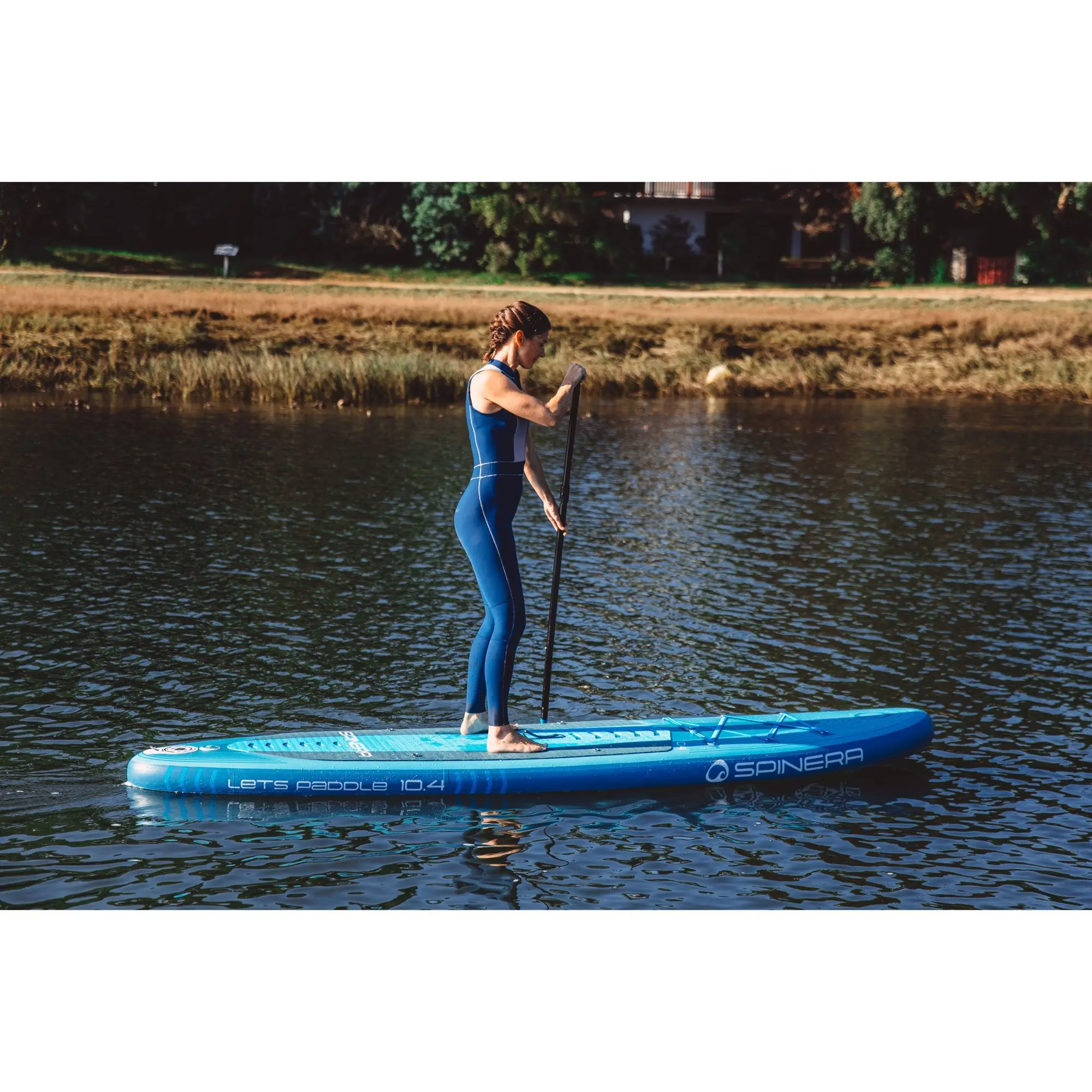 Lets Paddle 10.4 SUP Board – Opblaasbaar Paddleboard – Compleet Set – Teal – 315x80x15 cm
