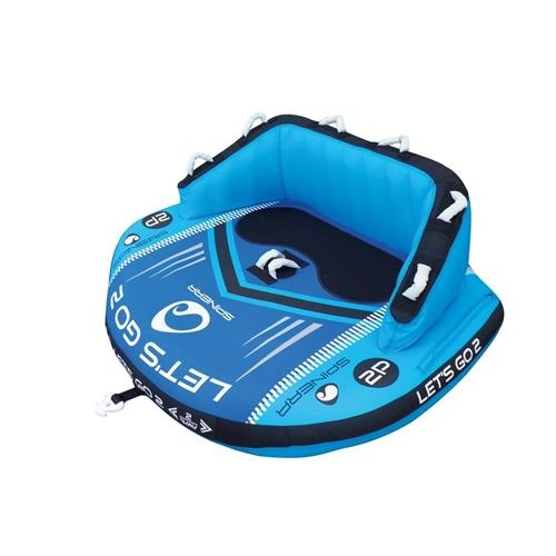 Lets Go 2 Funtube – 2 Persoons Funtube – Multifunctioneel Ontwerp – Sterke Nylon Cover – Met Trekbevestigingen