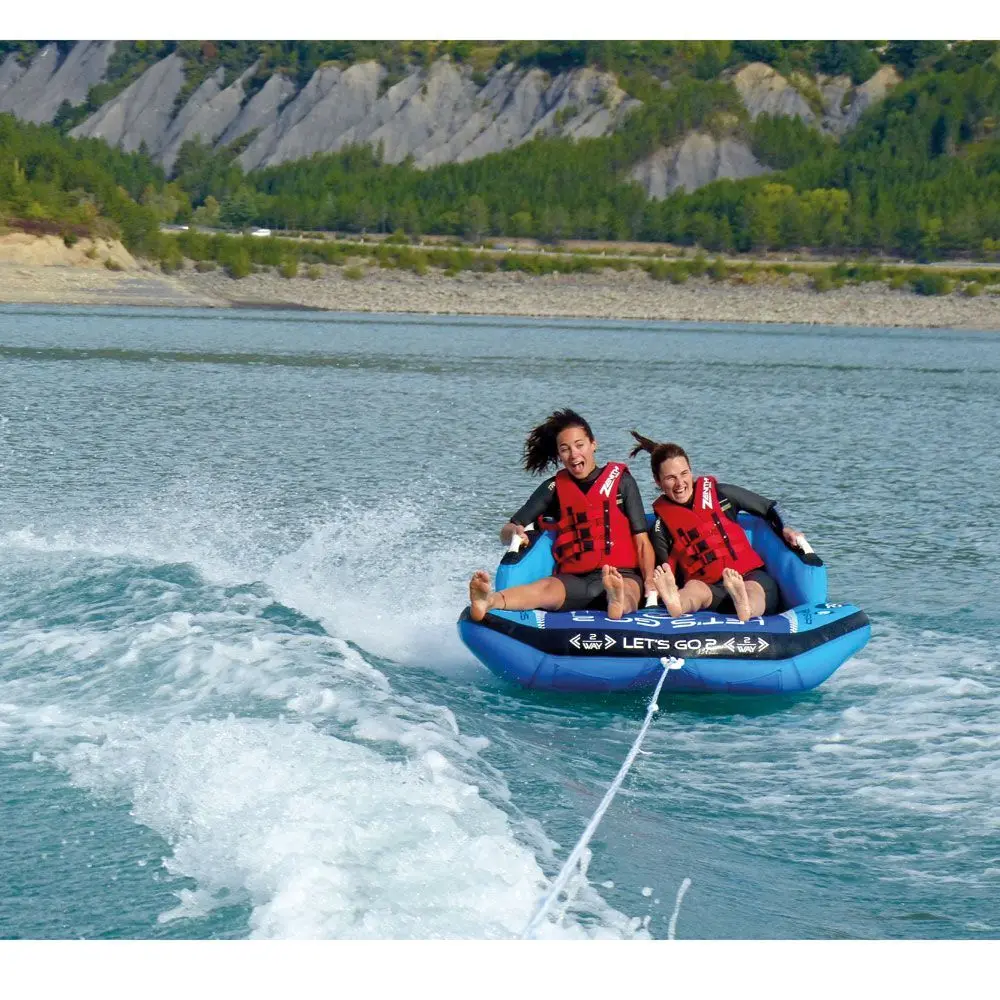 Lets Go 2 Funtube – 2 Persoons Funtube – Multifunctioneel Ontwerp – Sterke Nylon Cover – Met Trekbevestigingen