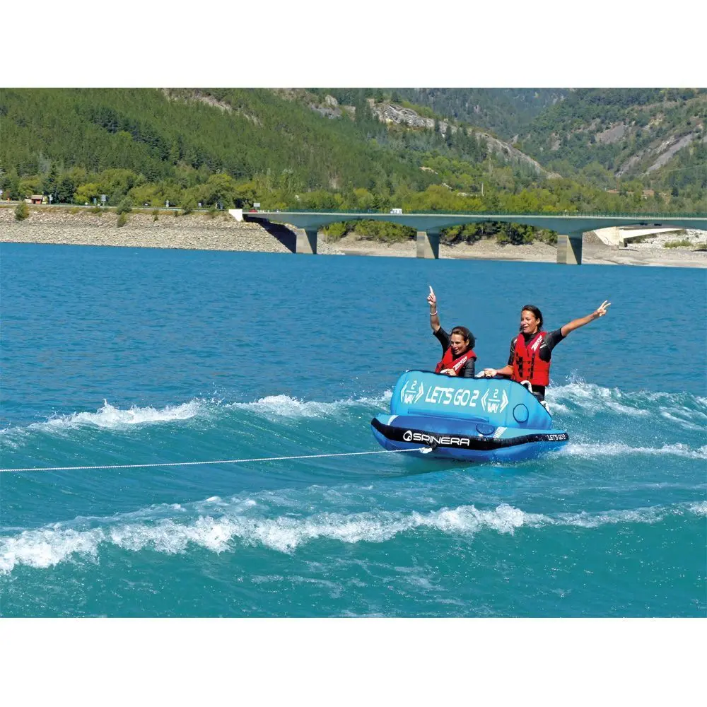 Lets Go 2 Funtube – 2 Persoons Funtube – Multifunctioneel Ontwerp – Sterke Nylon Cover – Met Trekbevestigingen