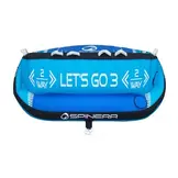 Lets Go 3 Funtube – 3 Persoons Funtube – Multifunctioneel Ontwerp – Extra Sterk 840D Nylon – Dubbele Trekpunten
