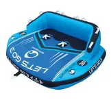 Lets Go 3 Funtube – 3 Persoons Funtube – Multifunctioneel Ontwerp – Extra Sterk 840D Nylon – Dubbele Trekpunten