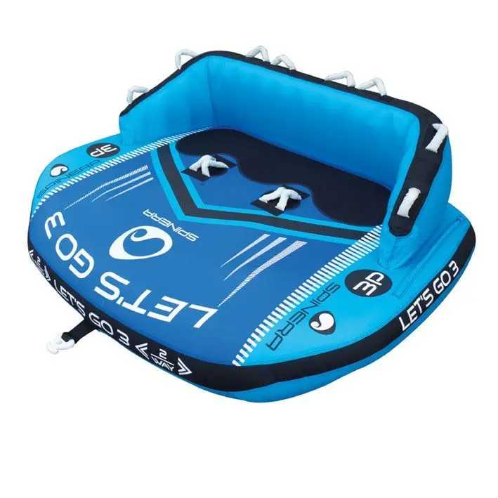 Lets Go 3 Funtube – 3 Persoons Funtube – Multifunctioneel Ontwerp – Extra Sterk 840D Nylon – Dubbele Trekpunten