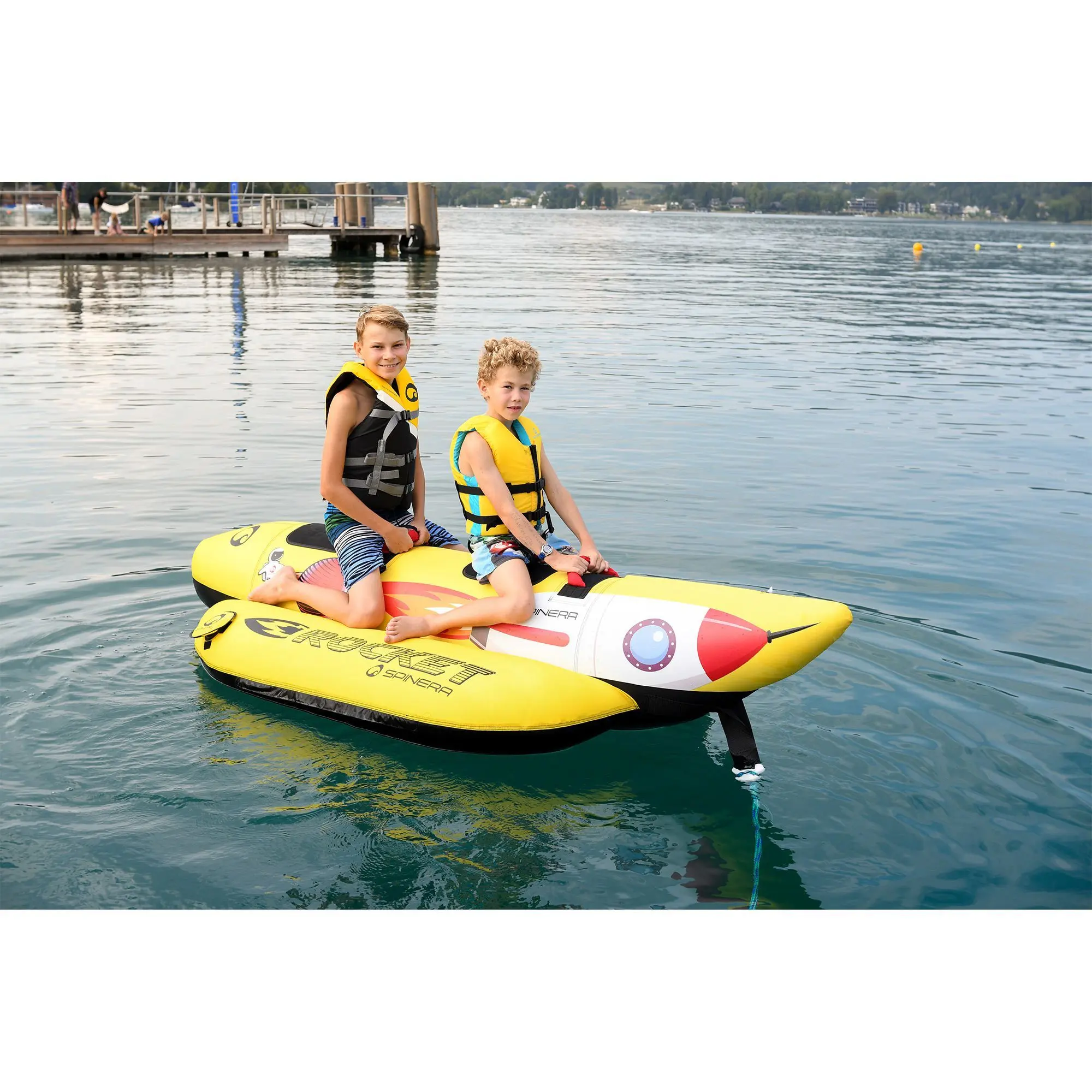 Rocket 2 Funtube – 2 Persoons Funtube – Aerodynamisch Ontwerp – 840D Nylon Cover – 3 Kamer Veiligheid