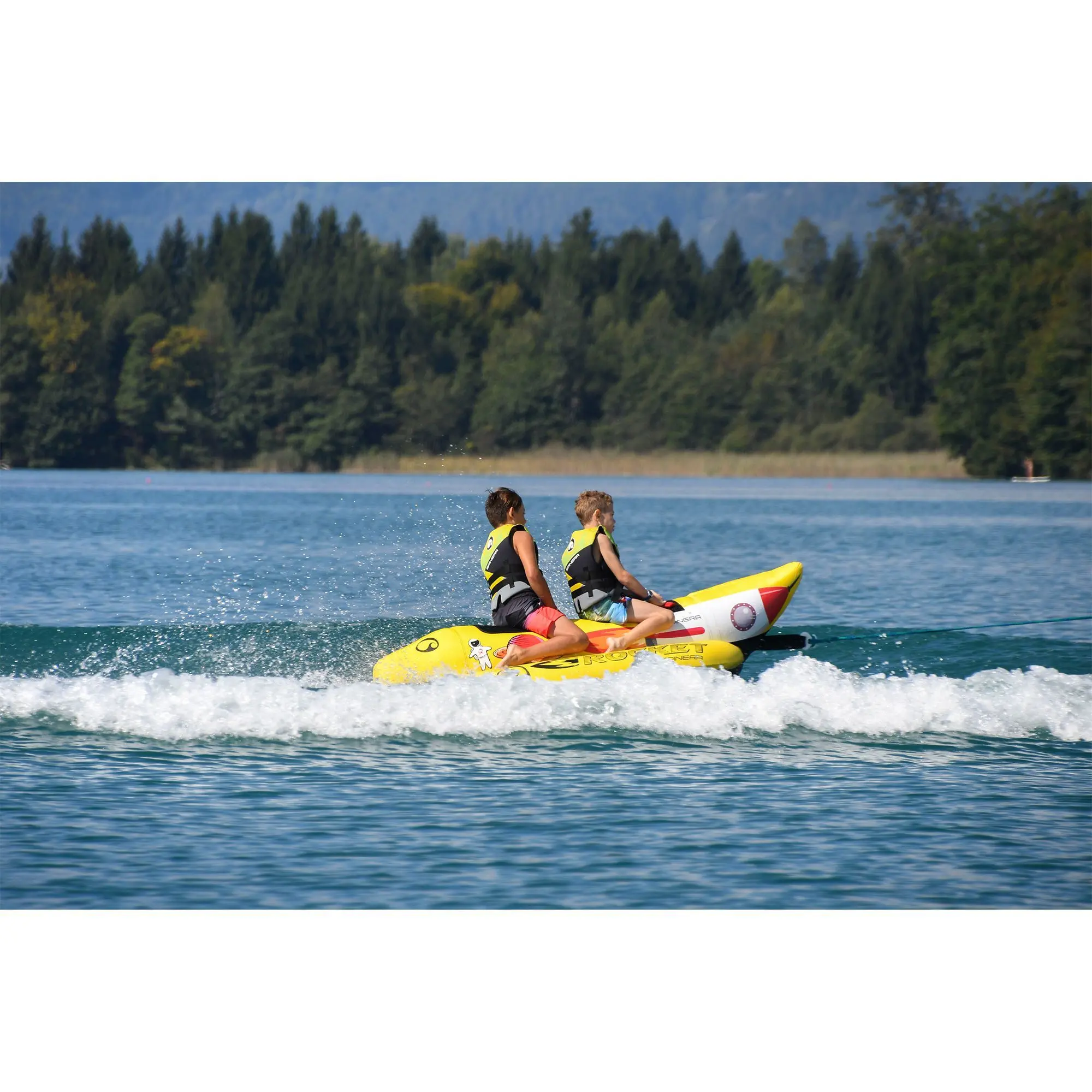 Rocket 2 Funtube – 2 Persoons Funtube – Aerodynamisch Ontwerp – 840D Nylon Cover – 3 Kamer Veiligheid