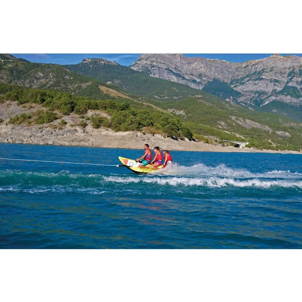 Rocket 3 Funtube – 3 Persoons Funtube – Banaan Model – 840D Nylon Cover – 3 Kamer Veiligheid