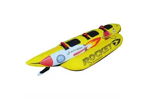 Rocket 3 Funtube – 3 Persoons Funtube – Banaan Model – 840D Nylon Cover – 3 Kamer Veiligheid