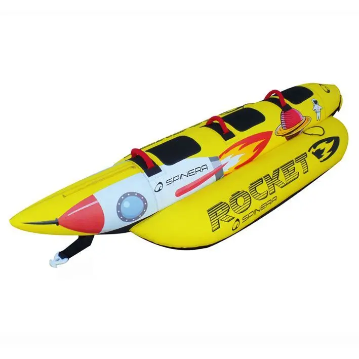 Rocket 3 Funtube – 3 Persoons Funtube – Banaan Model – 840D Nylon Cover – 3 Kamer Veiligheid