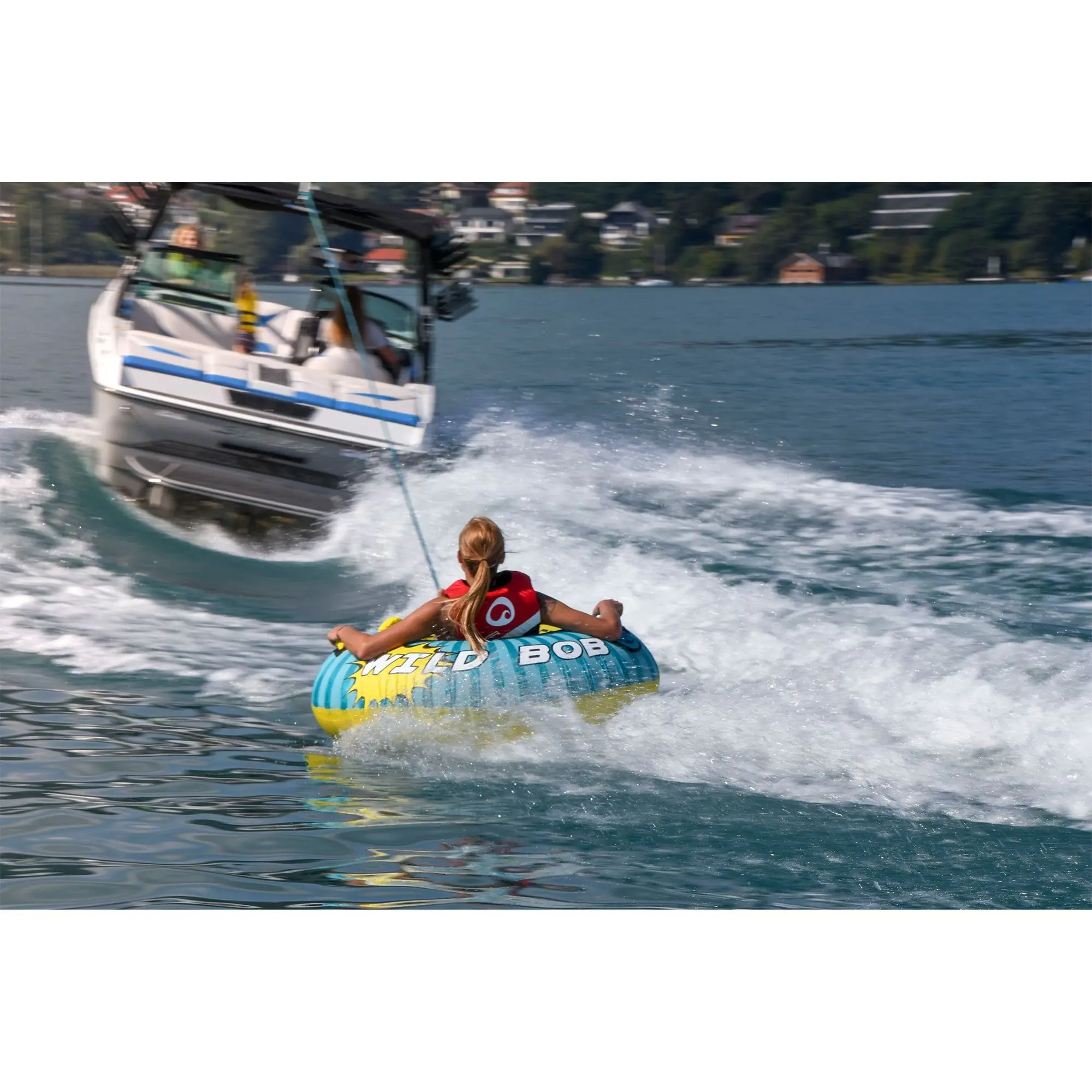 Wild Bob Funtube – 1 Persoons Funtube – Compact Ontwerp – 420D Nylon Cover – Lichtgewicht Tube