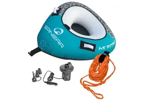 Delta 54 Tube Set – 1 Persoons Funtube – Inclusief Pomp En Sleeptouw – Complete Watersport Set
