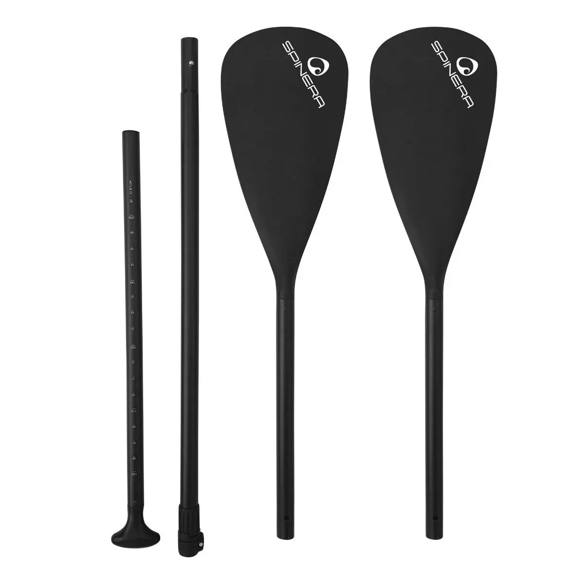 Classic SUP En Kajak Peddel – Verstelbare Peddel – 4 Delig – Aluminium Schacht – Met Dubbel Blad