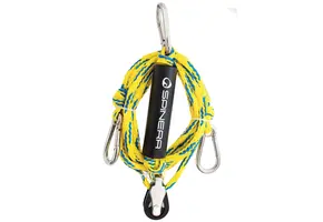 Premium Wheel Bridle – Sleeplijn Met Katrol – 3,65 Meter – RVS Haken – Hoge Breeksterkte