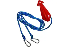 Quality Wheel Bridle – Sleeplijn Driehoek – 680 kg Trekkracht – Drijvend – Met Karabijnhaak