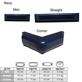 Steigerfenders stootranden / Navy blauw