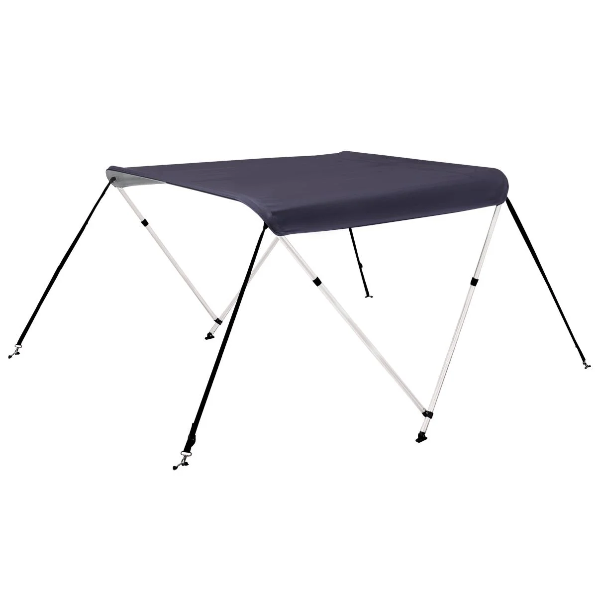 Aluminium biminitop - 2-boogs - Breedte 110 <> 170 cm - Hoogte 115 cm - Doek 160 cm