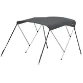 Aluminium biminitop - 3-boogs - Breedte 150 <> 170 cm - Hoogte 130 cm - Doek 183 cm