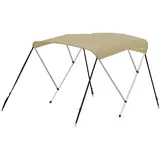 Aluminium biminitop - 3-boogs - Breedte 150 <> 170 cm - Hoogte 130 cm - Doek 183 cm