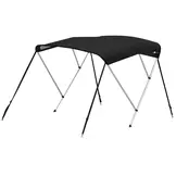 Aluminium biminitop - 3-boogs - Breedte 150 <> 170 cm - Hoogte 130 cm - Doek 183 cm