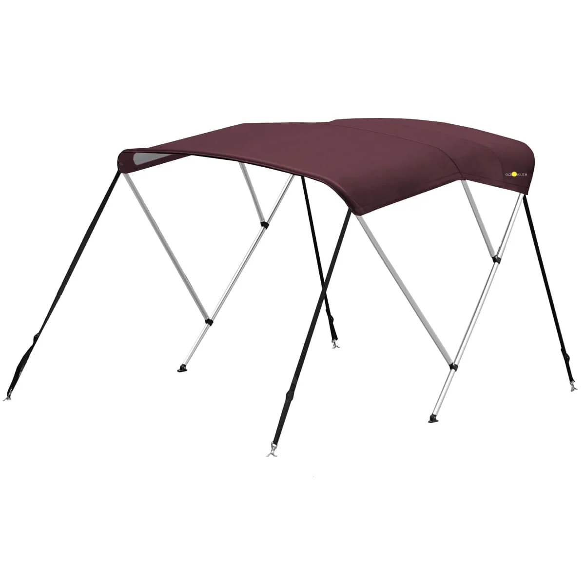 Aluminium biminitop - 3-boogs - Breedte 170 <>190 cm - Hoogte 130 cm - Doek 183 cm