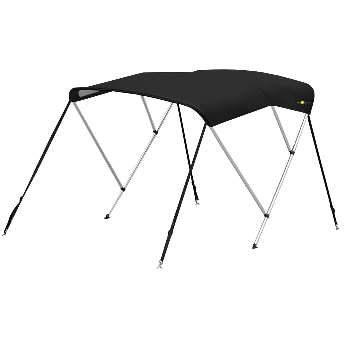 Aluminium biminitop - 3-boogs - Breedte 170 <>190 cm - Hoogte 130 cm - Doek 183 cm