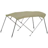 Aluminium biminitop - 4-boogs - Breedte 150 <>170 cm - Hoogte 125 cm - Doek 220 cm