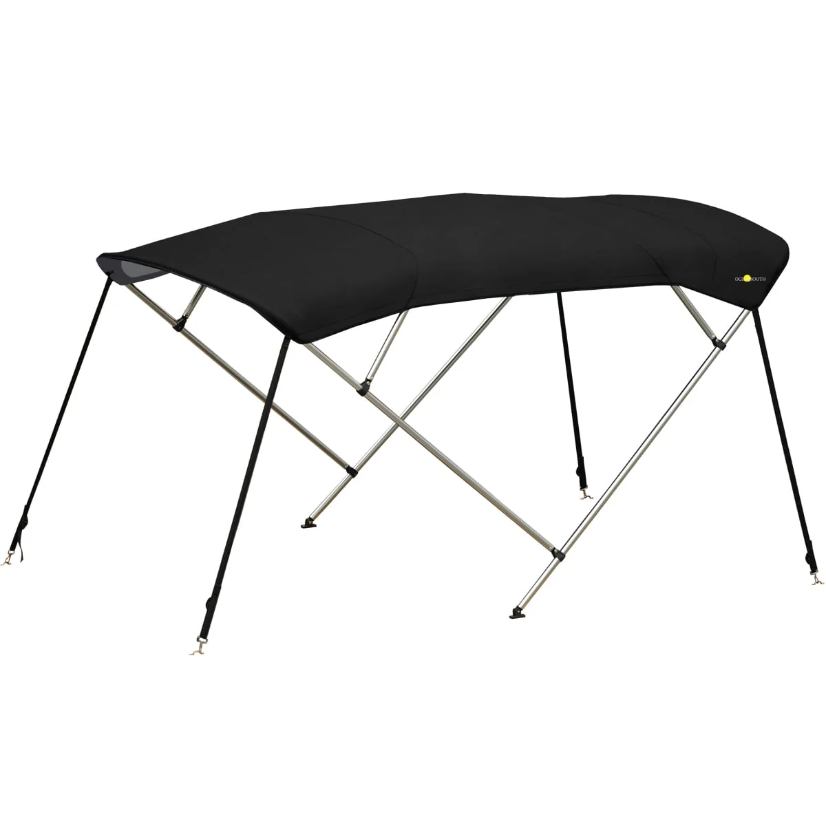 Aluminium biminitop - 4-boogs - Breedte 150 <>170 cm - Hoogte 125 cm - Doek 220 cm