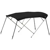 Aluminium biminitop - 4-boogs - Breedte 170 <>190 cm - Hoogte 125 cm - Doek 220 cm