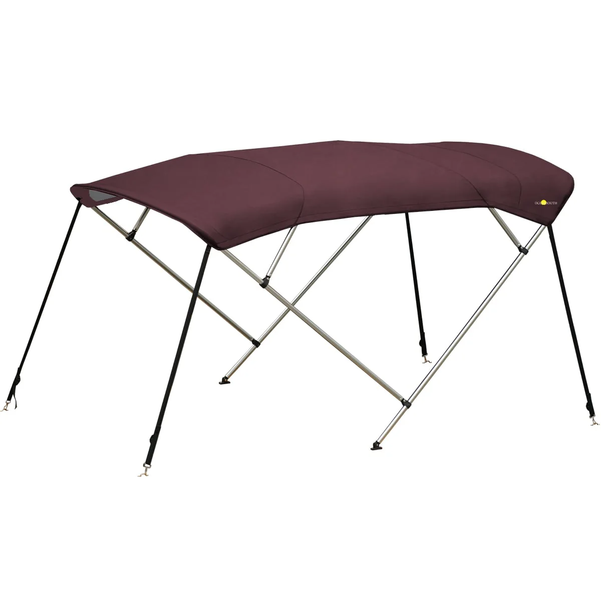 Aluminium biminitop - 4-boogs - Breedte 190 <>210 cm - Hoogte 125 cm - Doek 220 cm