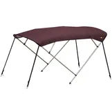 Aluminium biminitop - 4-boogs - Breedte 210 <>230 cm - Hoogte 125 cm - Doek 220 cm