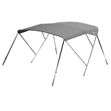 RVS biminitop - 3-boogs - Breedte 150 <>170 cm - Hoogte 130 cm - Doek 183 cm