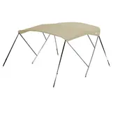 RVS biminitop - 3-boogs - Breedte 150 <>170 cm - Hoogte 130 cm - Doek 183 cm