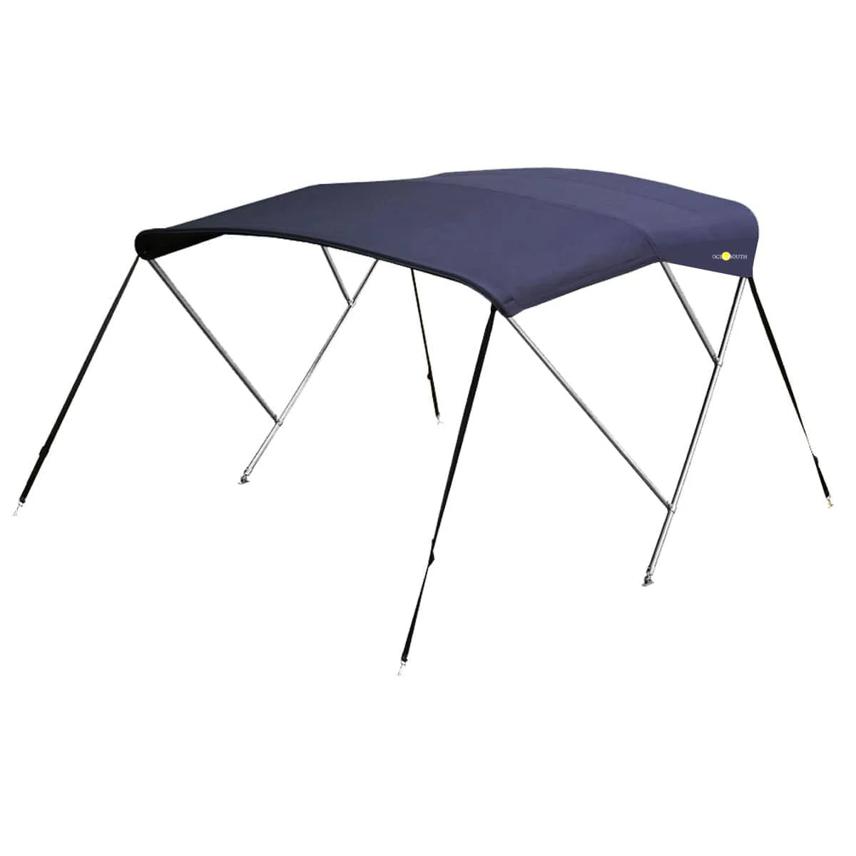 RVS biminitop - 3-boogs - Breedte 170 <>190 cm - Hoogte 130 cm - Doek 183 cm