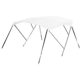 RVS biminitop - 3-boogs - Breedte 170 <>190 cm - Hoogte 130 cm - Doek 183 cm