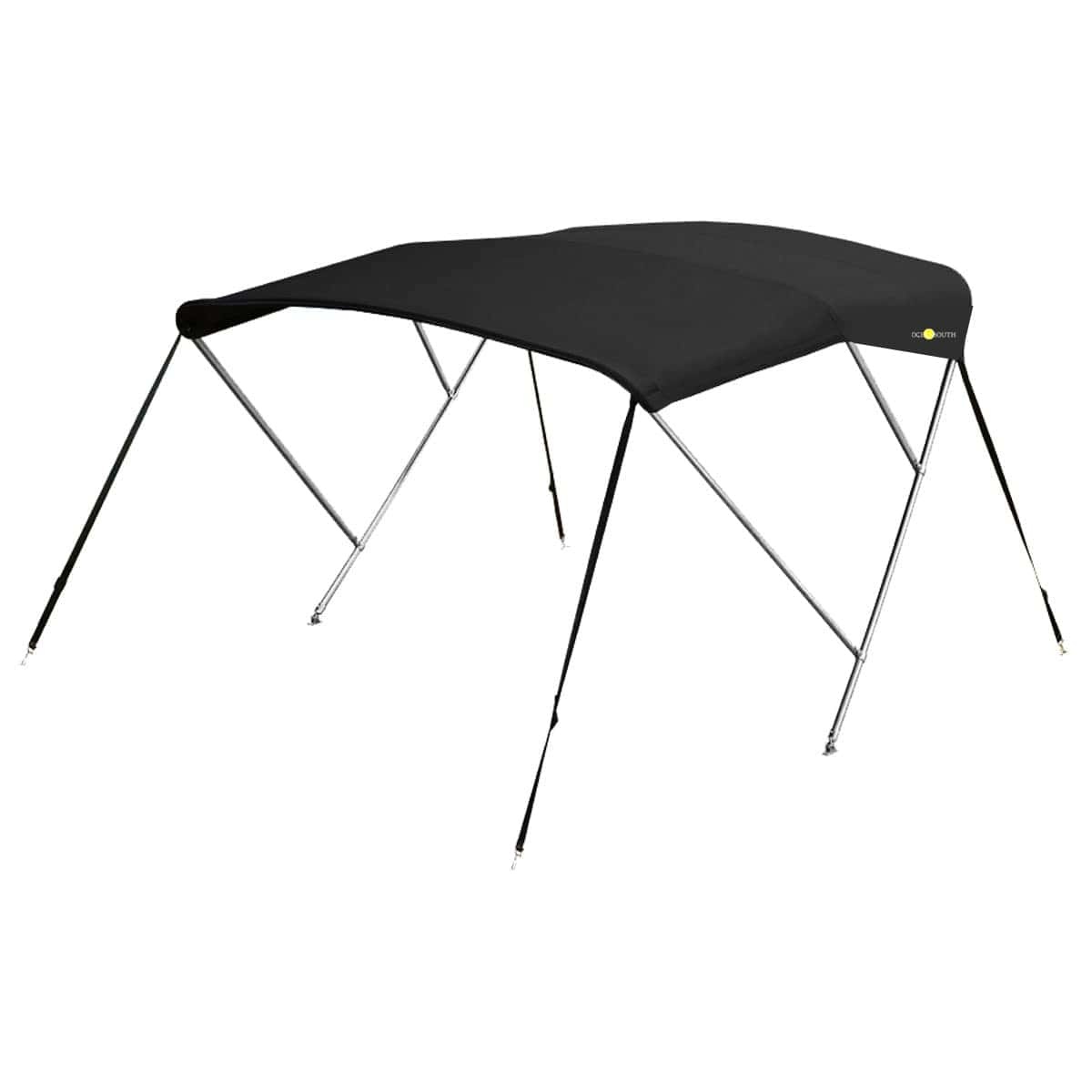 RVS biminitop - 3-boogs - Breedte 170 <>190 cm - Hoogte 130 cm - Doek 183 cm