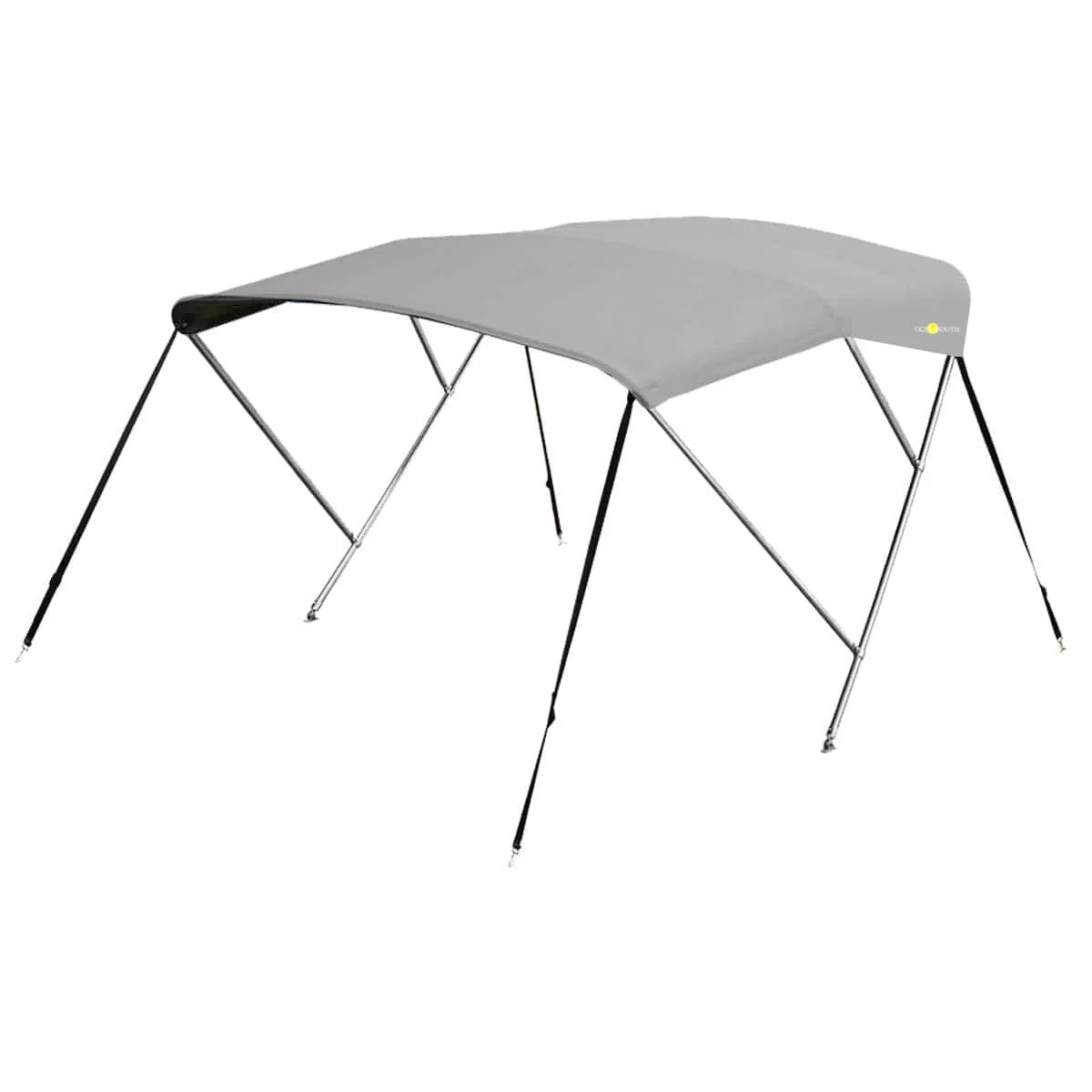 RVS biminitop - 3-boogs - Breedte 190 <>210 cm - Hoogte 130 cm - Doek 183 cm