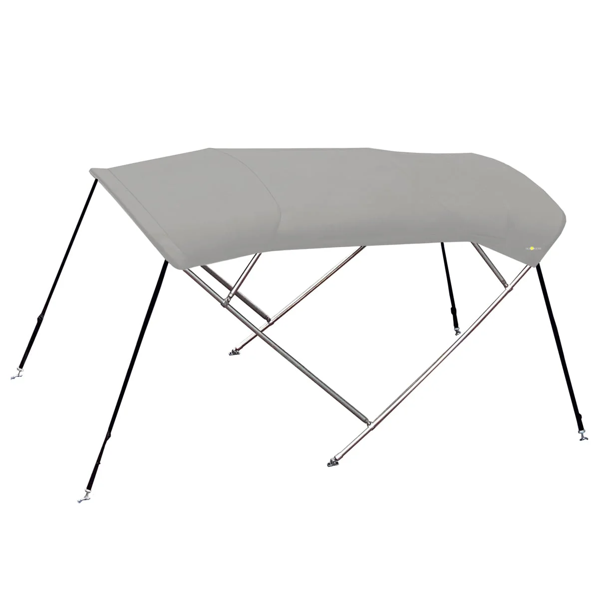 RVS biminitop - 4-boogs - Breedte 150 <>170 cm - Hoogte 125 cm - Doek 220 cm