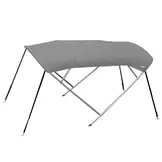 RVS biminitop - 4-boogs - Breedte 150 <>170 cm - Hoogte 125 cm - Doek 220 cm